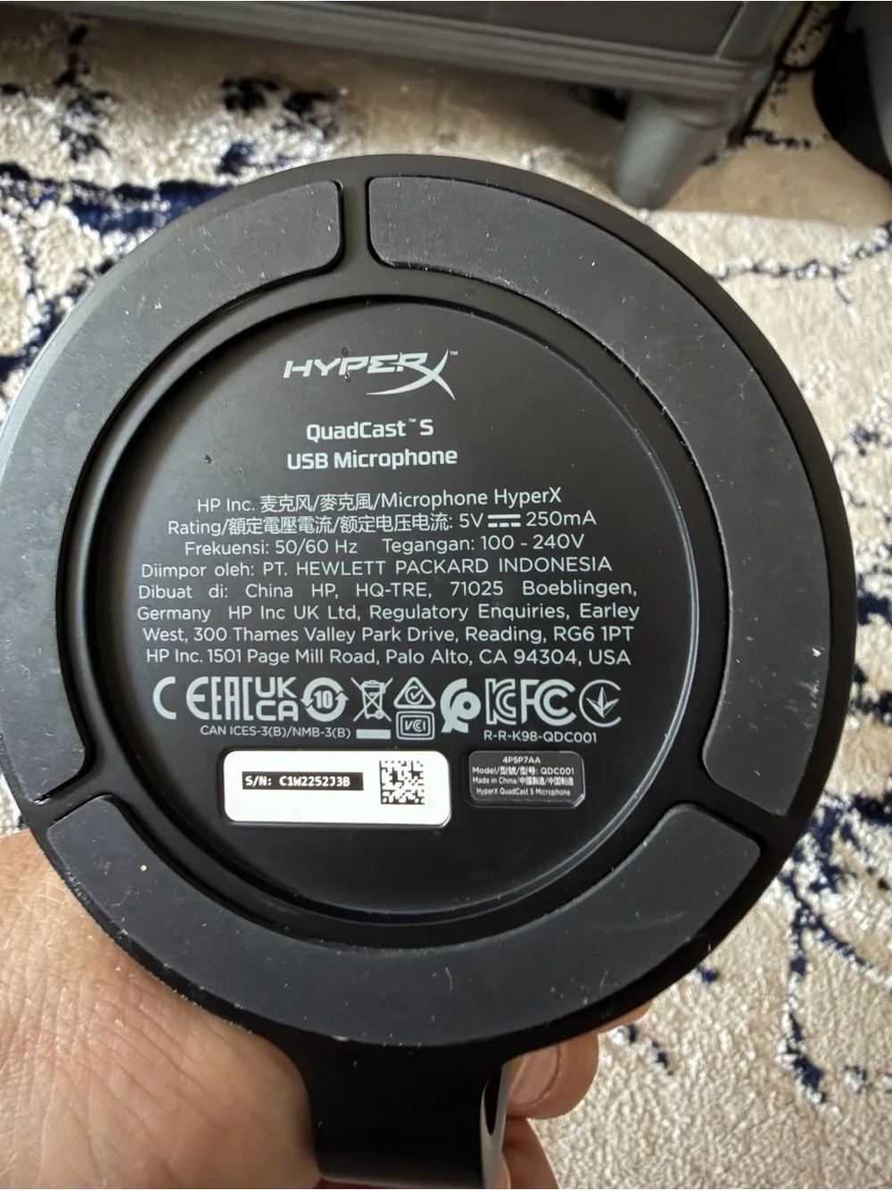 HyperX QuadCast S RGB USB Condenser Microphone - Great Condition